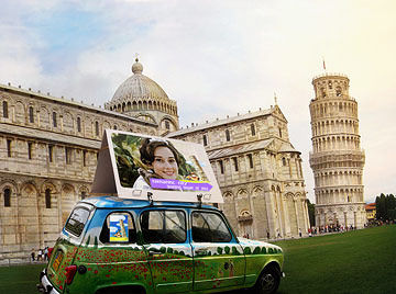 Romantic City, Leaning Tower Of Pisa